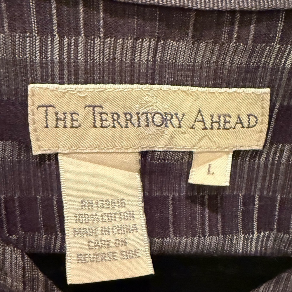 The Territory Ahead Charcoal Striped Button Down Shirt - Picture 3 of 5